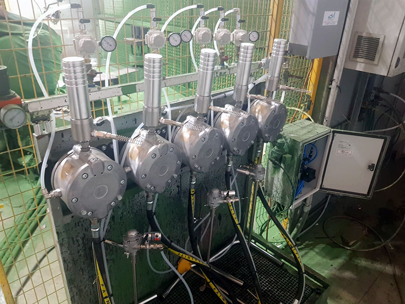 Alimentazione robot teflon
